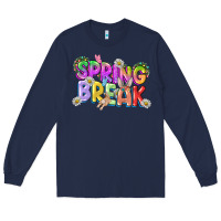 Navy Spring break Easter Day Long Sleeve Tee - CowGirlArtShop