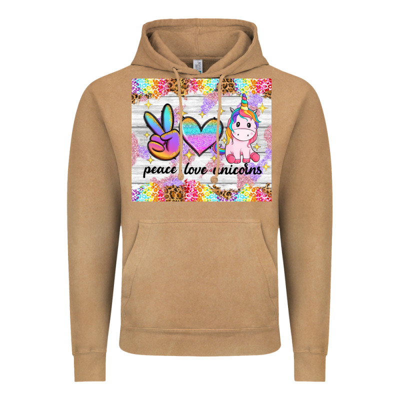 Peace Loeve Unicorns Vintage Hoodie by CowGirlArtShop | Teevron