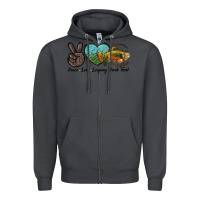 Smoke Peace Love Leaping Brook Trout Zipper Hoodie - LillyAllenDesigns