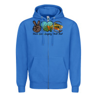 True Royal Peace Love Leaping Brook Trout Zipper Hoodie - LillyAllenDesigns