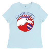 Baby Blue America Since 1776 Ladies Tee - Bettercallsaul