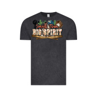 Vintage Black Small town big spirit Baseball Vintage Tee - HowdyJamesFarm