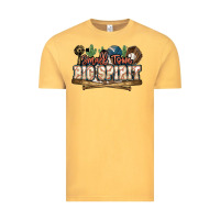 Vintage Mustard Small town big spirit Baseball Vintage Tee - HowdyJamesFarm