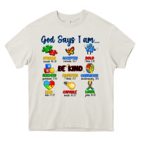 Cream god says i am autism Heavy Core Tee - Artiststas
