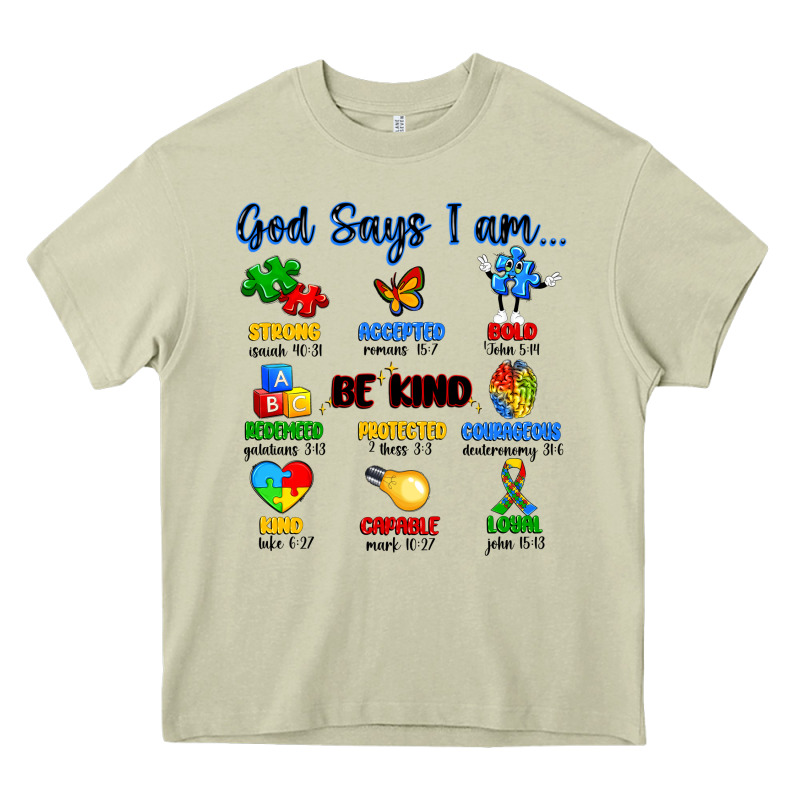 God Says I Am Autism Heavy Core Tee by Artiststas | Teevron