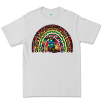 Dove Grey Christmas cowboy boots rainbow Premium Tee - RanaPortraitStore