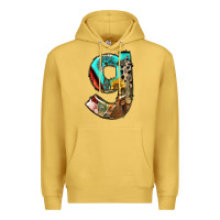 Antique Gold farm life alphabet lowercase letters g Premium Hoodie - BundleAndBundleShop