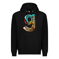 Black farm life alphabet lowercase letters g Premium Hoodie - BundleAndBundleShop