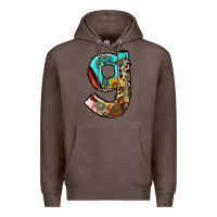Coffee farm life alphabet lowercase letters g Premium Hoodie - BundleAndBundleShop