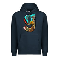 Navy farm life alphabet lowercase letters g Premium Hoodie - BundleAndBundleShop