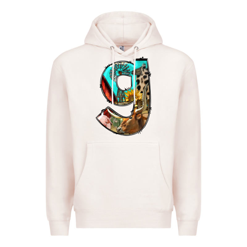 Farm Life Alphabet Lowercase Letters G Premium Hoodie by BundleAndBundleShop | Teevron
