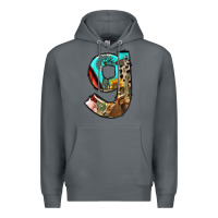 Rock farm life alphabet lowercase letters g Premium Hoodie - BundleAndBundleShop