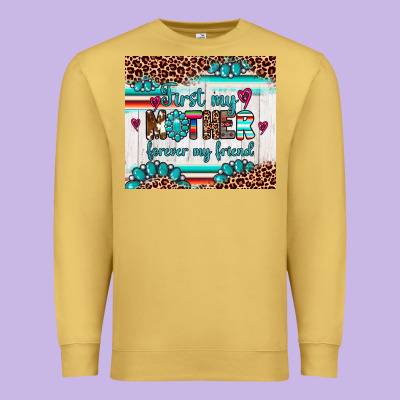 First My Mother Forever My Friend Premium Sweatshirt Designed By Artiststas