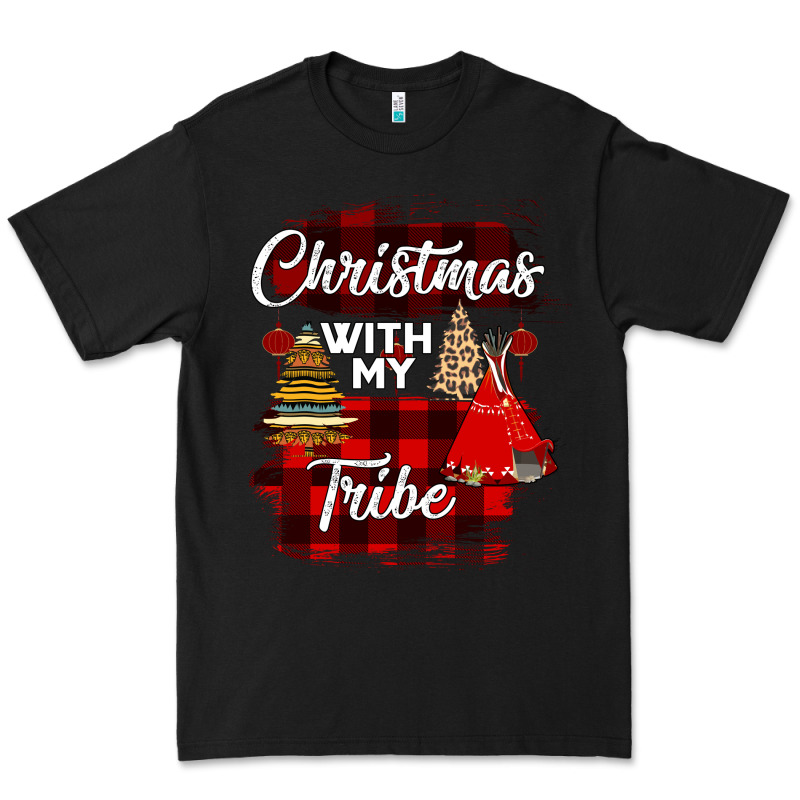 Christmas With My Tribe Premium Tee by Bettercallsaul | Teevron