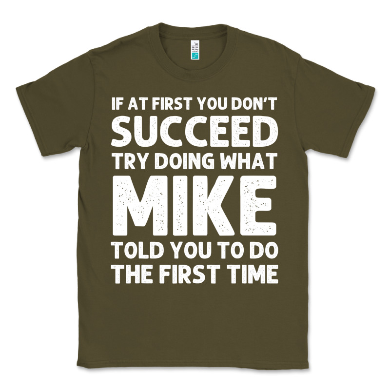 Mike Gift Name Personalized Birthday Funny Christmas Joke Classic Tee by minhPixels | Teevron