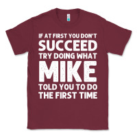 Burgundy mike gift name personalized birthday funny christmas joke Classic Tee - minhPixels