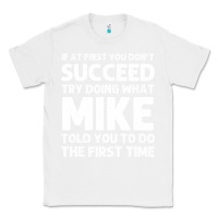 White mike gift name personalized birthday funny christmas joke Classic Tee - minhPixels