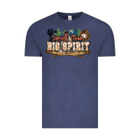 Vintage Denim Small town big spirit Baseball Vintage Tee - HowdyJamesFarm
