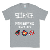 Heather Grey Science Ruining Everything Since 1543 Aliens Classic Tee - minhPixels
