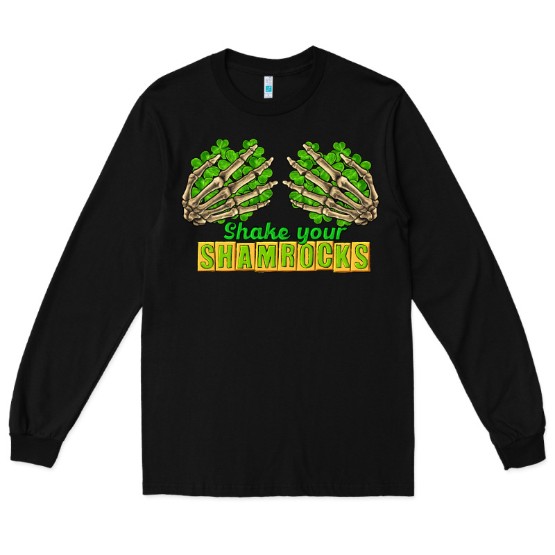 Shake Your Shamrocks St. Patrick's Day Long Sleeve Tee by CowGirlArtShop | Teevron