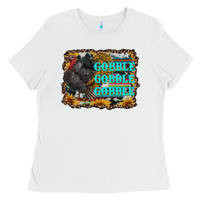 Gobble Gobble Gobble Ladies Tee by RanaPortraitStore | Teevron