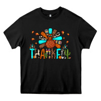 Black thankful turkey Heavy Core Tee - JahusDesignShop