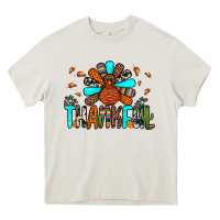 Cream thankful turkey Heavy Core Tee - JahusDesignShop