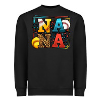 Black Baseball and Softball nana Heavyweight Sweatshirt - LillyAllenDesigns