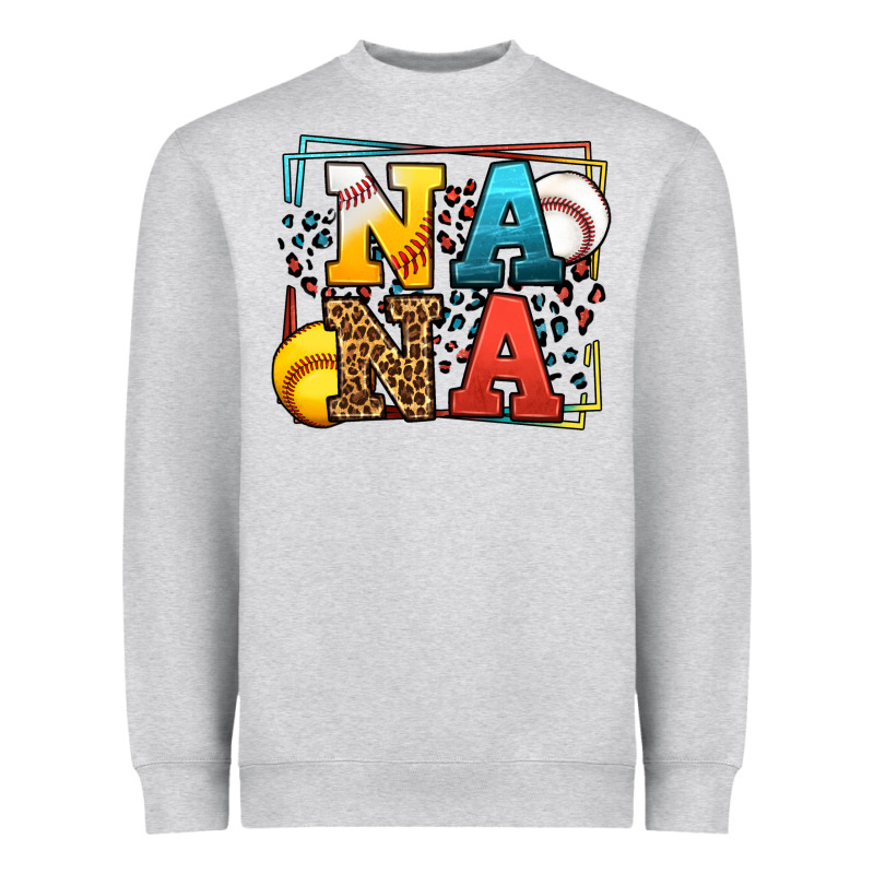 Baseball And Softball Nana Heavyweight Sweatshirt by LillyAllenDesigns | Teevron
