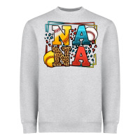 Heather Grey Baseball and Softball nana Heavyweight Sweatshirt - LillyAllenDesigns