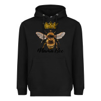 Black mama bee with crown Heavyweight Hoodie - Artiststas