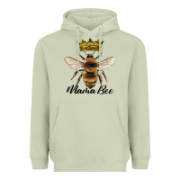 Matcha mama bee with crown Heavyweight Hoodie - Artiststas