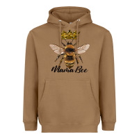 Toasted Coconut mama bee with crown Heavyweight Hoodie - Artiststas