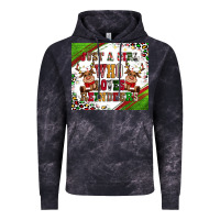 Cloud Black just a girl who loves reindeer Vintage Hoodie - CowGirlArtShop