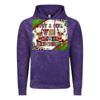 Cloud Purple just a girl who loves reindeer Vintage Hoodie - CowGirlArtShop