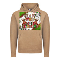 Vintage Coffee just a girl who loves reindeer Vintage Hoodie - CowGirlArtShop