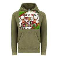 Vintage Olive just a girl who loves reindeer Vintage Hoodie - CowGirlArtShop