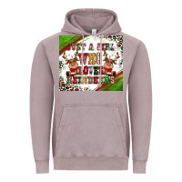 Vintage Zinc just a girl who loves reindeer Vintage Hoodie - CowGirlArtShop