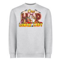 Heather Grey One hip lunch lady Easter Day Heavyweight Sweatshirt - LillyAllenDesigns