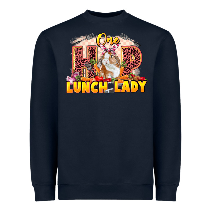 One Hip Lunch Lady Easter Day Heavyweight Sweatshirt by LillyAllenDesigns | Teevron