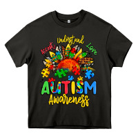 Accept Understand Love Autism Awareness Heavy Core Tee | Teevron