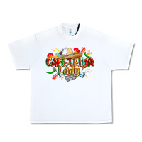 White cinco de mayo cafeteria lady Urban Heavy Tee - CowGirlArtShop