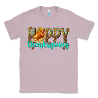 Lilac Happy Thanksgiving with Turkey Classic Tee - texasbilliewilder
