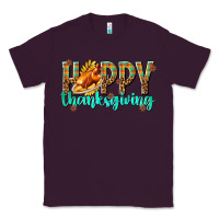 Plum Happy Thanksgiving with Turkey Classic Tee - texasbilliewilder