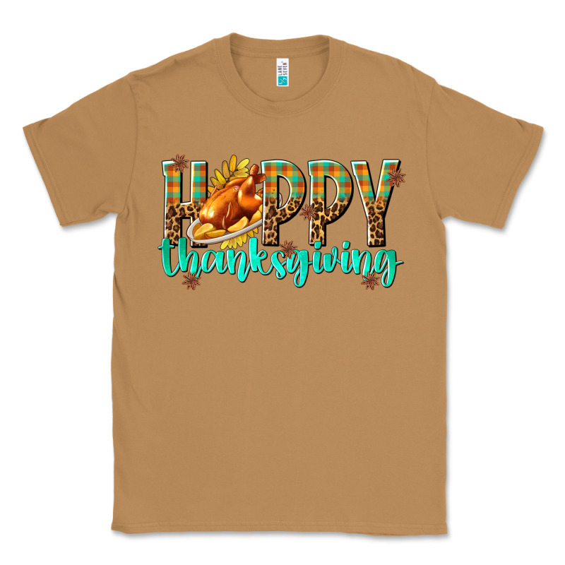 Happy Thanksgiving With Turkey Classic Tee by texasbilliewilder | Teevron