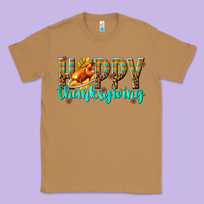 Happy Thanksgiving With Turkey Classic Tee Designed By Texasbilliewilder