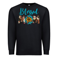 Black blessed mom Premium Sweatshirt - Artiststas