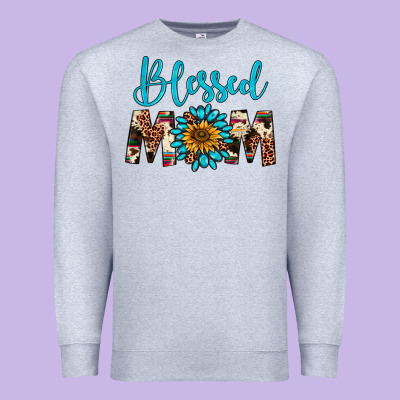 Blessed Mom Premium Sweatshirt Designed By Artiststas