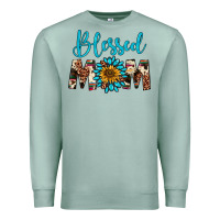 Seafoam blessed mom Premium Sweatshirt - Artiststas
