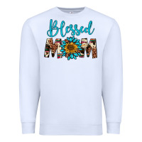 White blessed mom Premium Sweatshirt - Artiststas